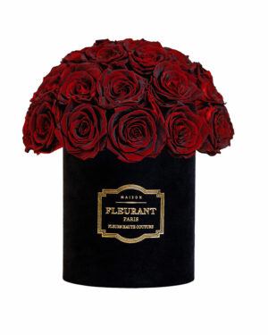 Fleurant Paris bouquet de roses bordeaux taille médium