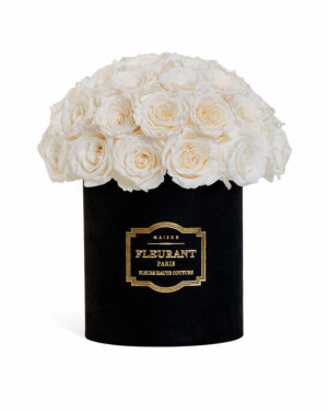 bouquet de 25 à 35 roses lactées médium