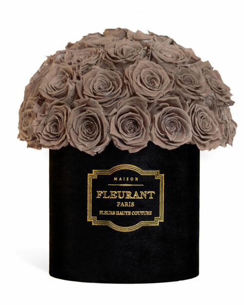 bouquet de 38 à 45 roses roses marrons